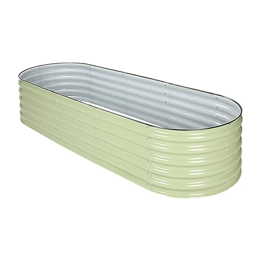 Wholesale Metal Raised Garden Bed Oval Shape Galvanized Steel Large Planter Kit For Long Root Large Capacity OEM ODM Customized