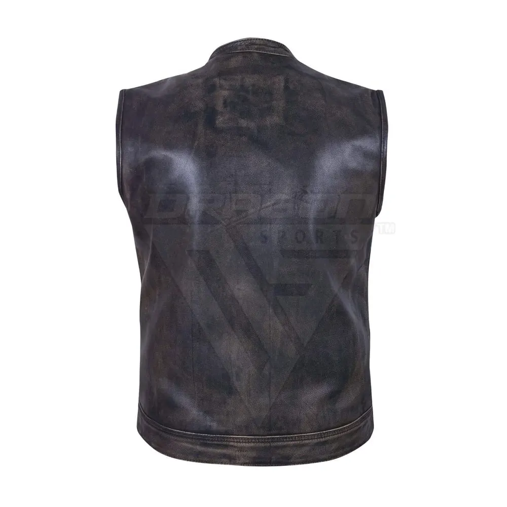 Lightweight Comfortable Leather Vest For Men Latest Design Leather Vest Top Sale Men Leather Vest