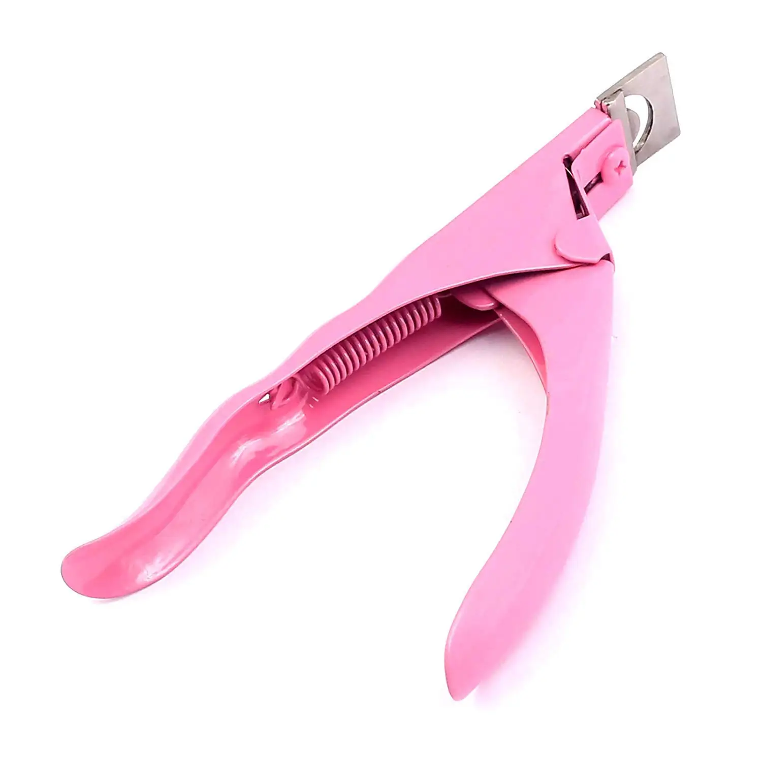 Customized Logo Acrylic False Nail Cutter French U Shaped Tips Automatic Nail Clipper for Fingers