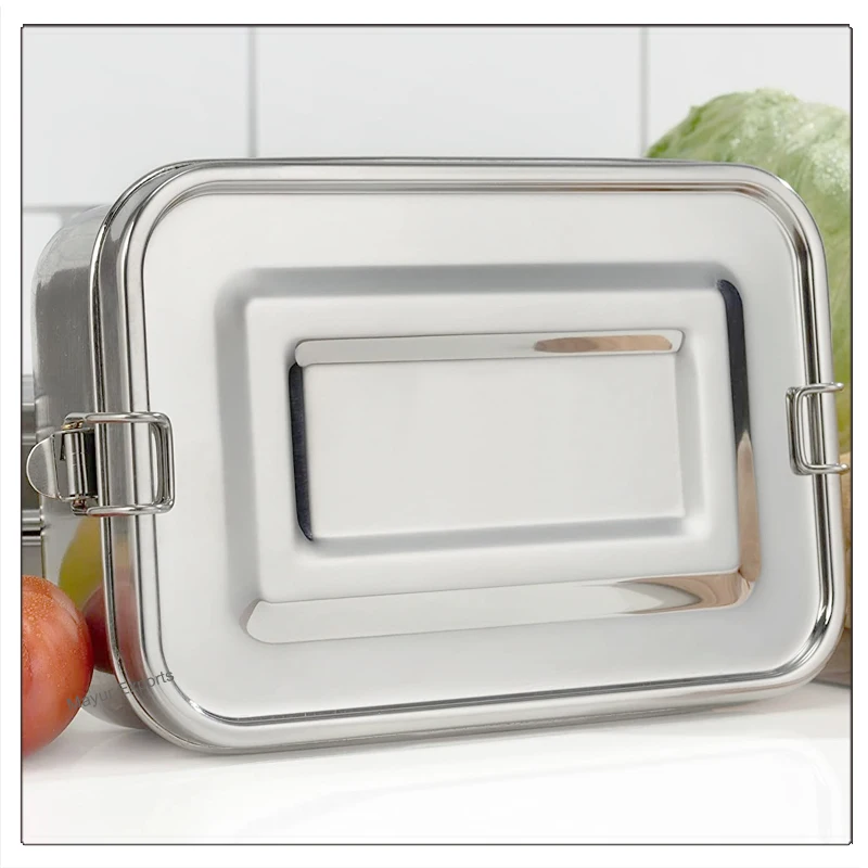 1800 мл из нержавеющей стали Jumbo Bento Ланч-бокс Кухонный Контейнер Для Хранения Продуктов Tiffin Box