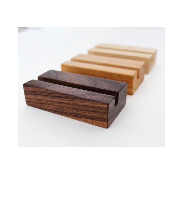 Newest design wooden card holder rack rustic handicraft Top Quality wood card stand Wholesale supplier