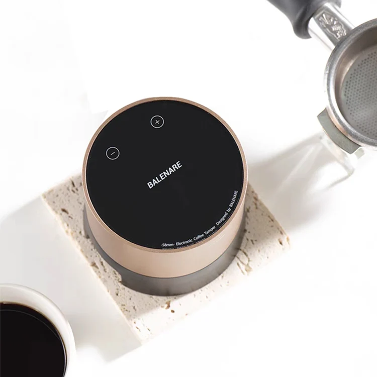 Balenare Espresso Coffee Accessories Electronic Tamping Machine Adjustable Pressure Automatic 58mm Barista Tamper
