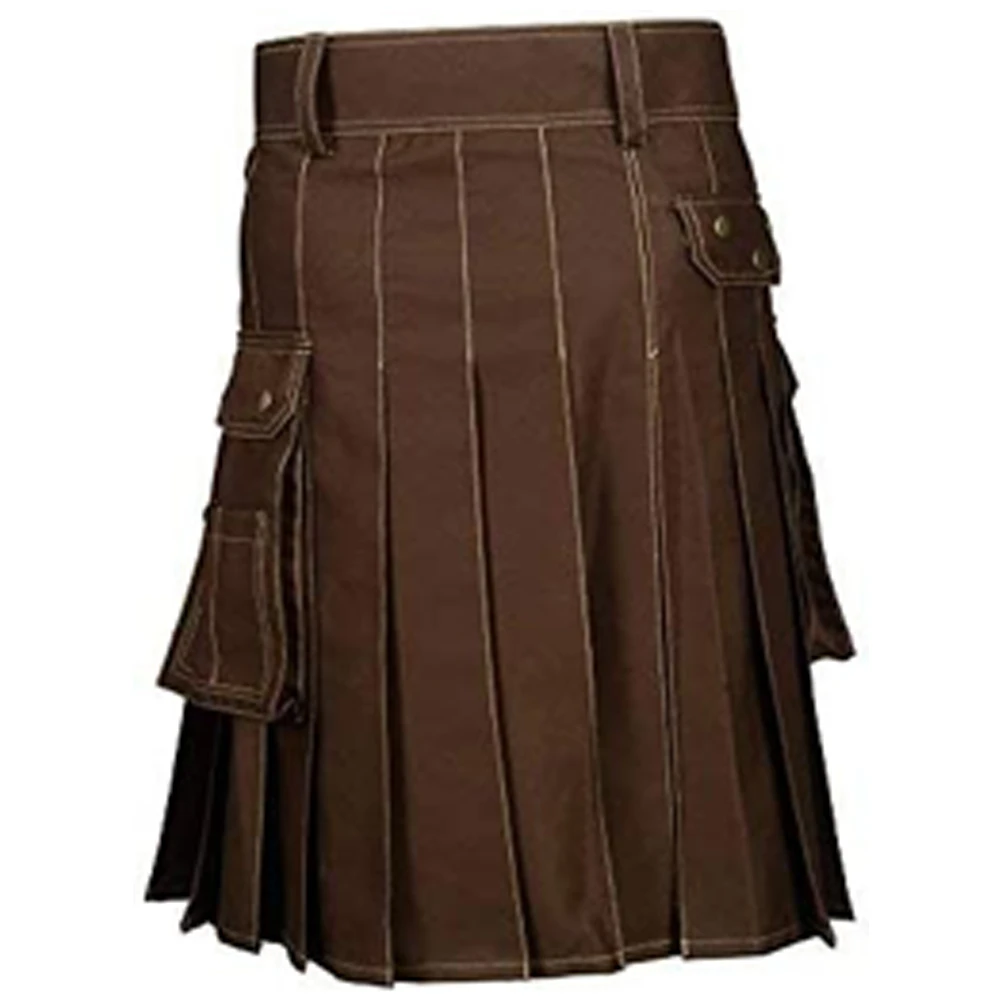 Top quality Scottish Kilt For Men Black Denim Irish Tartan Modern Kilt Musical Instruments & Accessories made in Pakistan