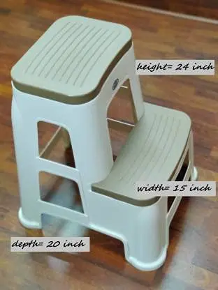 Anti-skid Step Stool for kitchen/2 Step Household Steel Ladder Medical Step Stool /Double Step stool Toilet Toddlers Baby Child