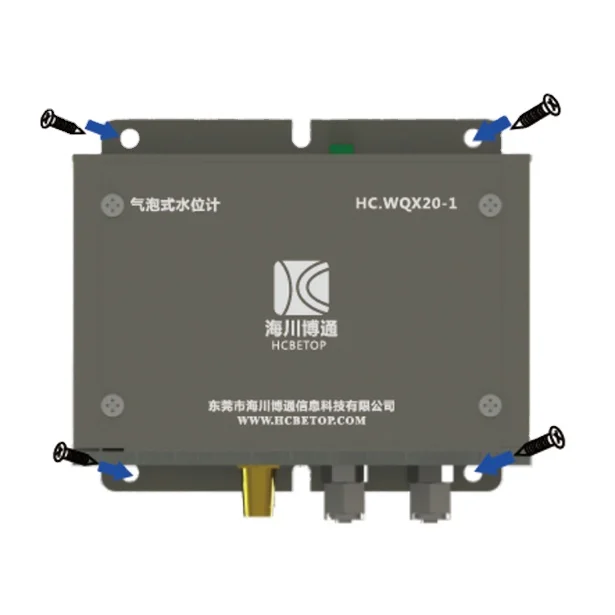 air water meter with submersible bubble water level sensor well depth level sensor