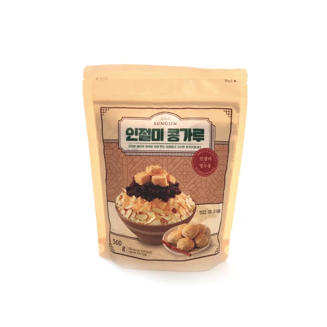 (Sungjin Food)-Injeolmi Bean Powder chewy texture Korean food popular with Patbingsu or drink fresh food KOTRA