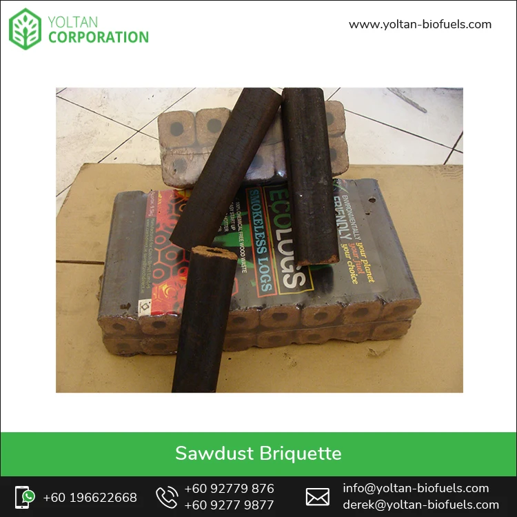 Hot Selling Highest Quality Low Smoke 220mm Length Sawdust Made Briquettes at Genuine Wholesale Price