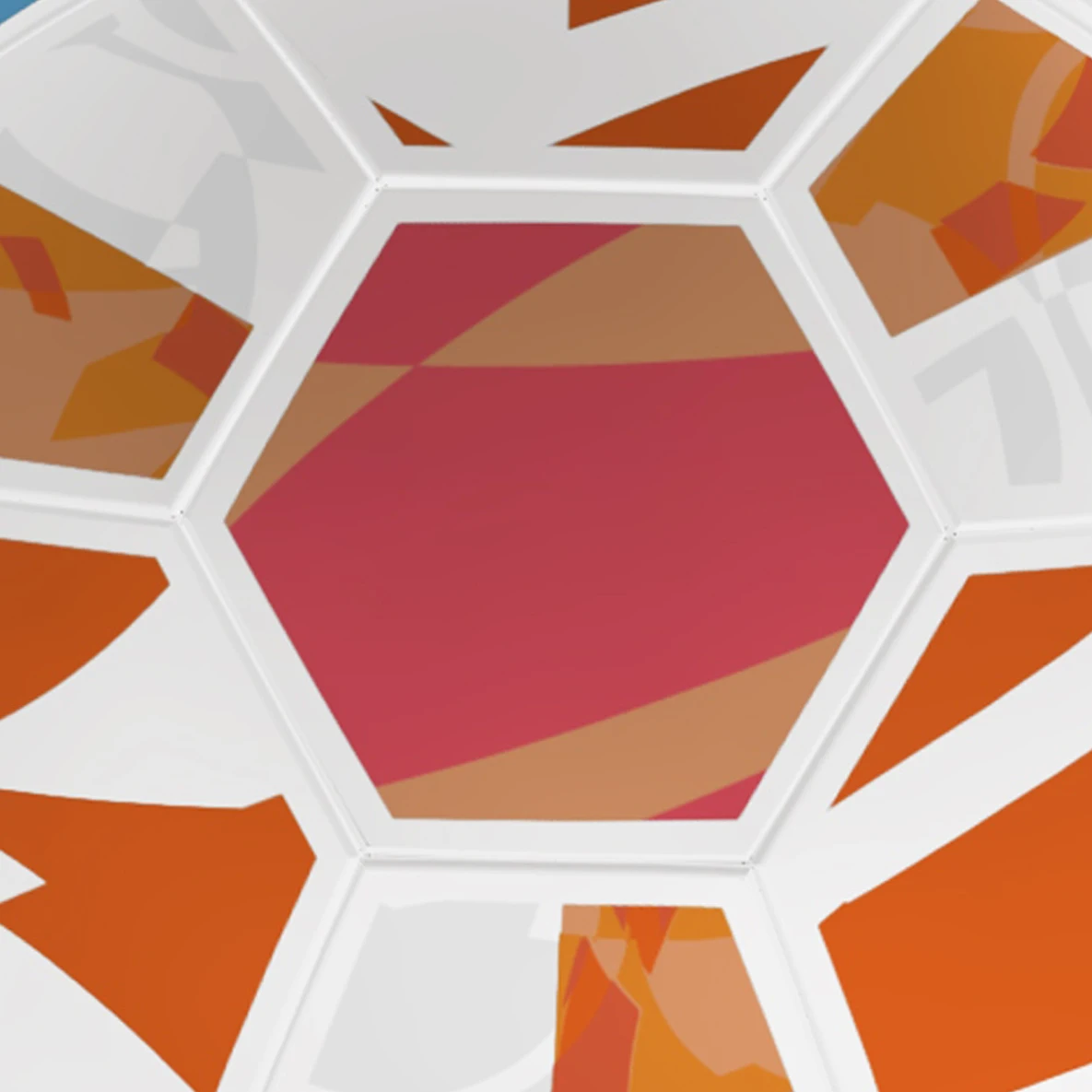 3 colors printed 32 panels with machine stitched custom football hybrid training soccer ball