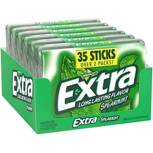 Extra Sugar Free Chewing Gum Peppermint Mega Pack - 35 Count