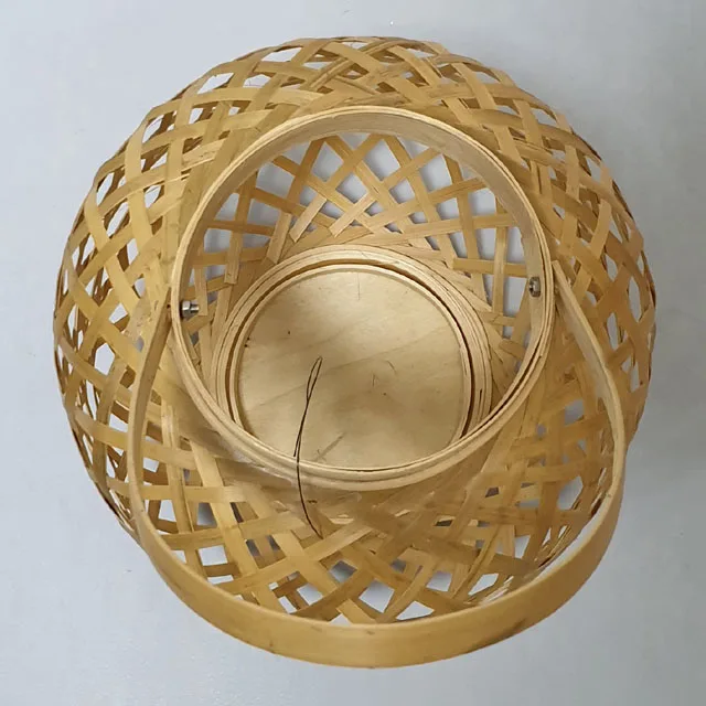 Wholesale handmade home decor craft natural lampshade decoration handicraft product living room vietnam rattan lanterns