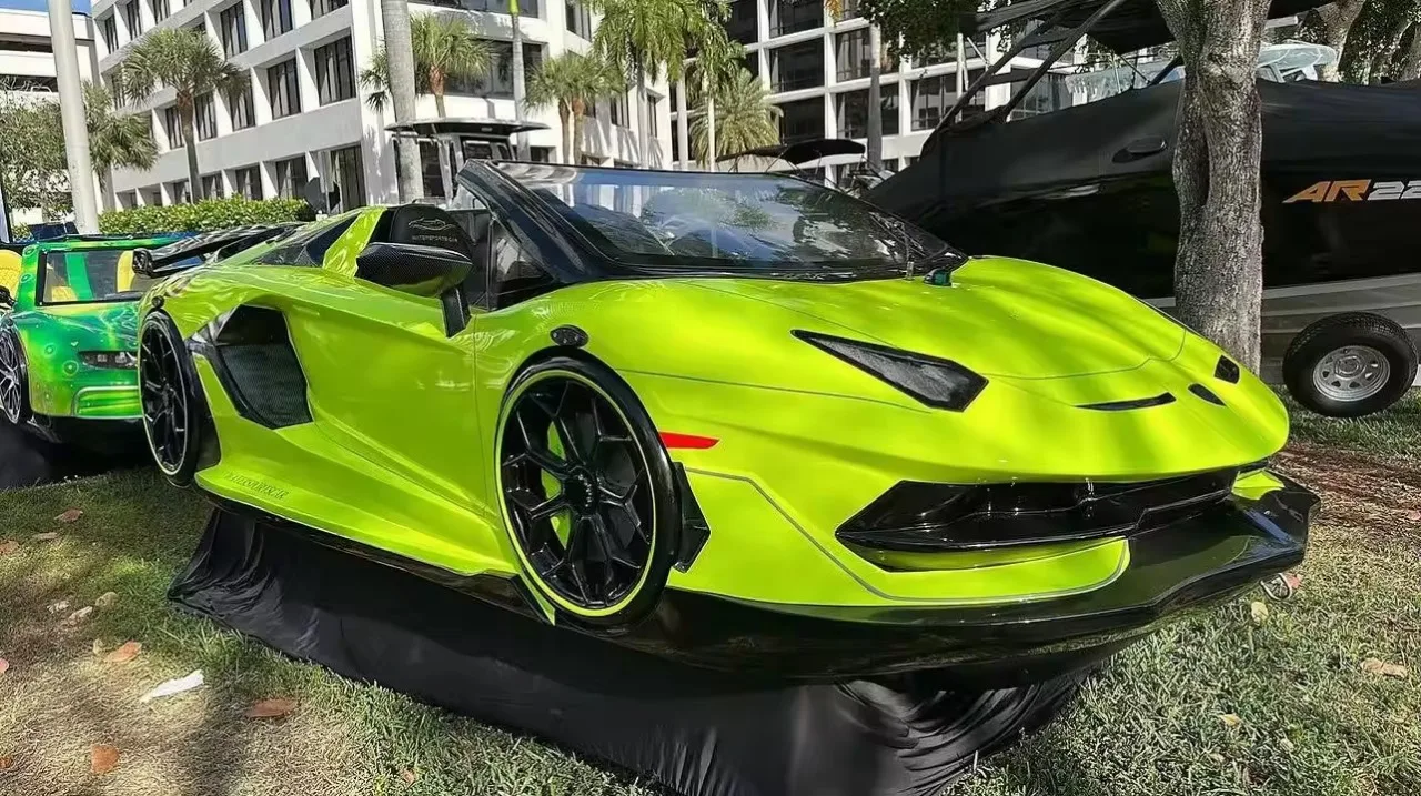 FREE SHIPPING FOR Lamborghini Ocean Water Sports Jet Car Boat for Entertainment and Fun Sea Ocean Sports free trailer