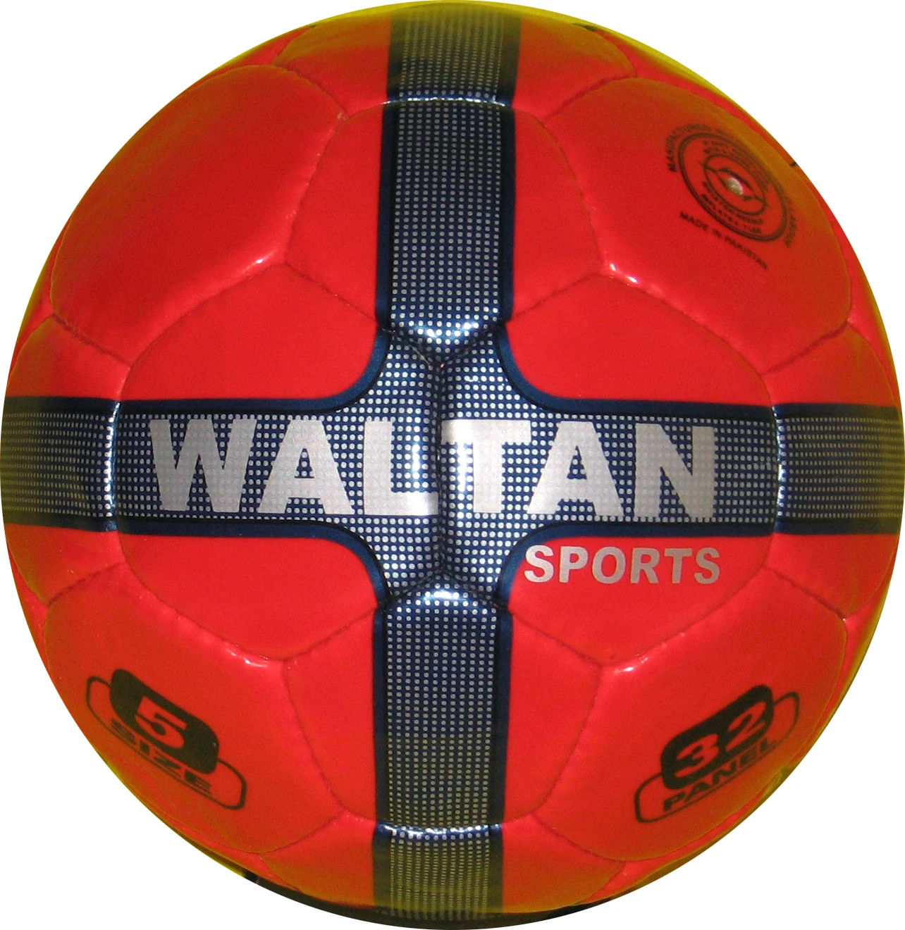 Waltan Sports Promotional Soccer ball PVC TPU PU Size 5 Machine Stitched