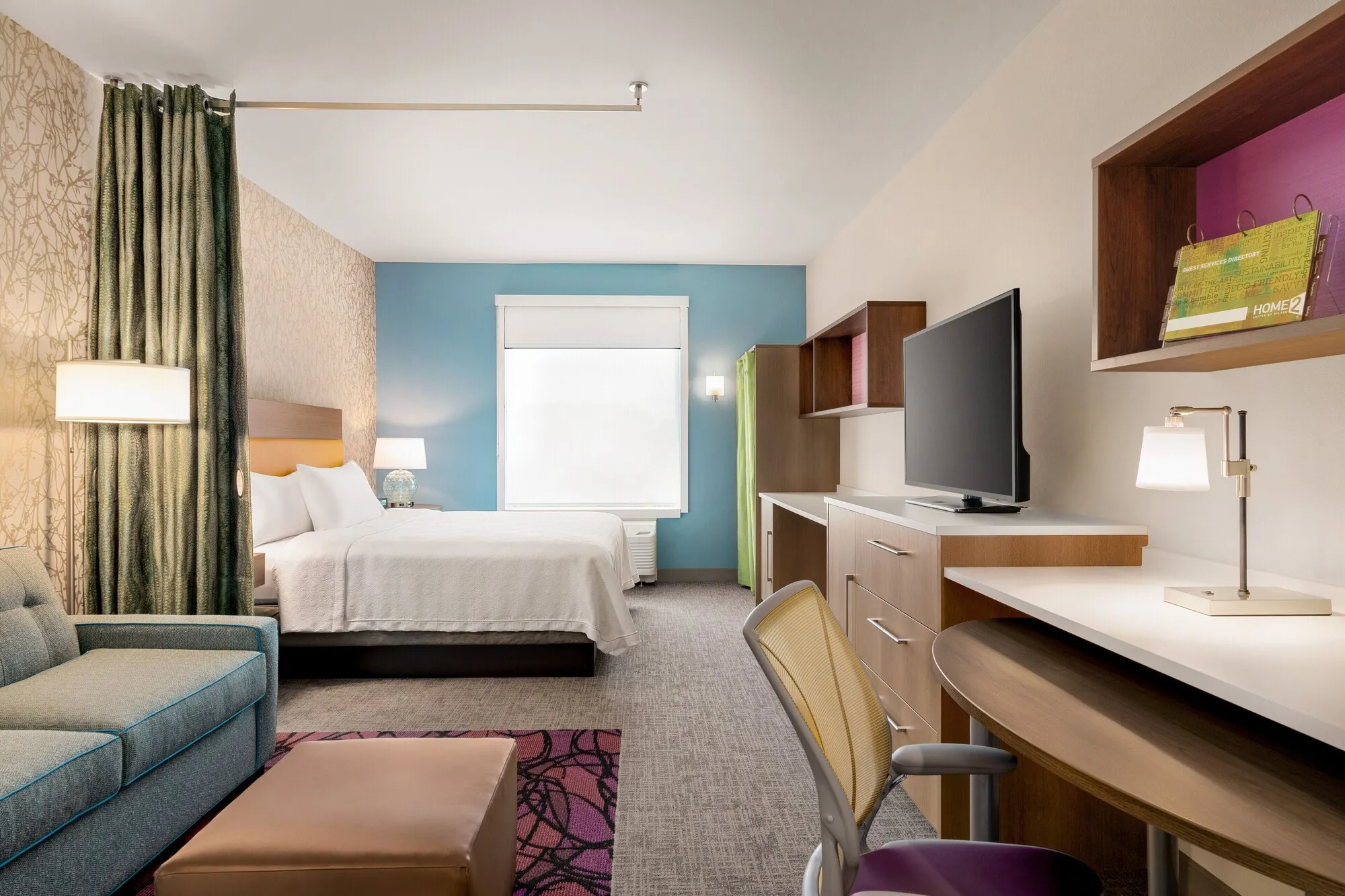 Home 2 By Hilton luxury modern mdf hotel bedroom furniture for sale
