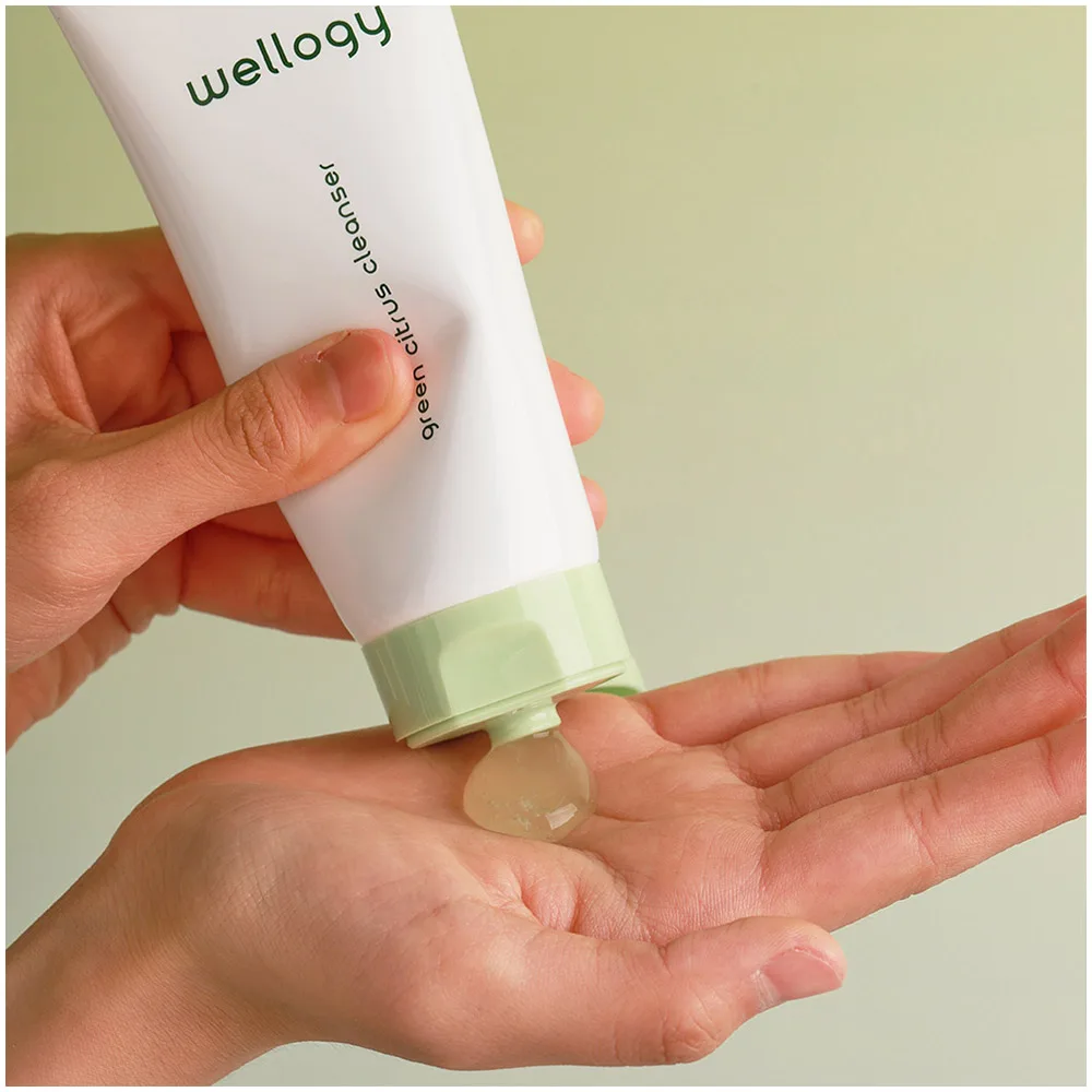 Korean Skin Care Facial Cleanser WELLOGY GREEN CITRUS CLEANSER Mild Irritation to Skin Contains Citrus Extracts