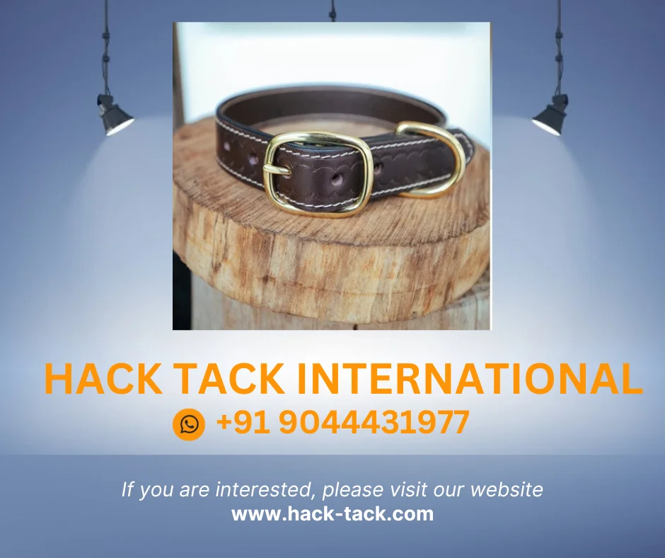 Deluxe Rancher Dog Collar - 32mm - Dark Brown