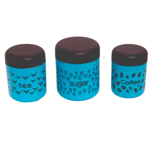 Набор контейнеров для хранения кухни по низкой цене купить синий набор с принтом чая кофе сахара