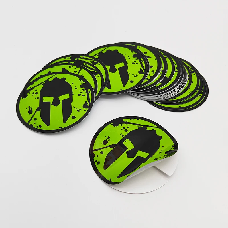 PVC Vinyl Matt Uv Resistant Bumper Sticker Qr Code Double Sided Car Decal Die Cut  Label Sticker Printing