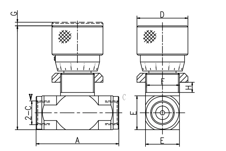 hydraulic valve  STB BI-DIRECTIONAL FLOW RESTRICTOR for machinery