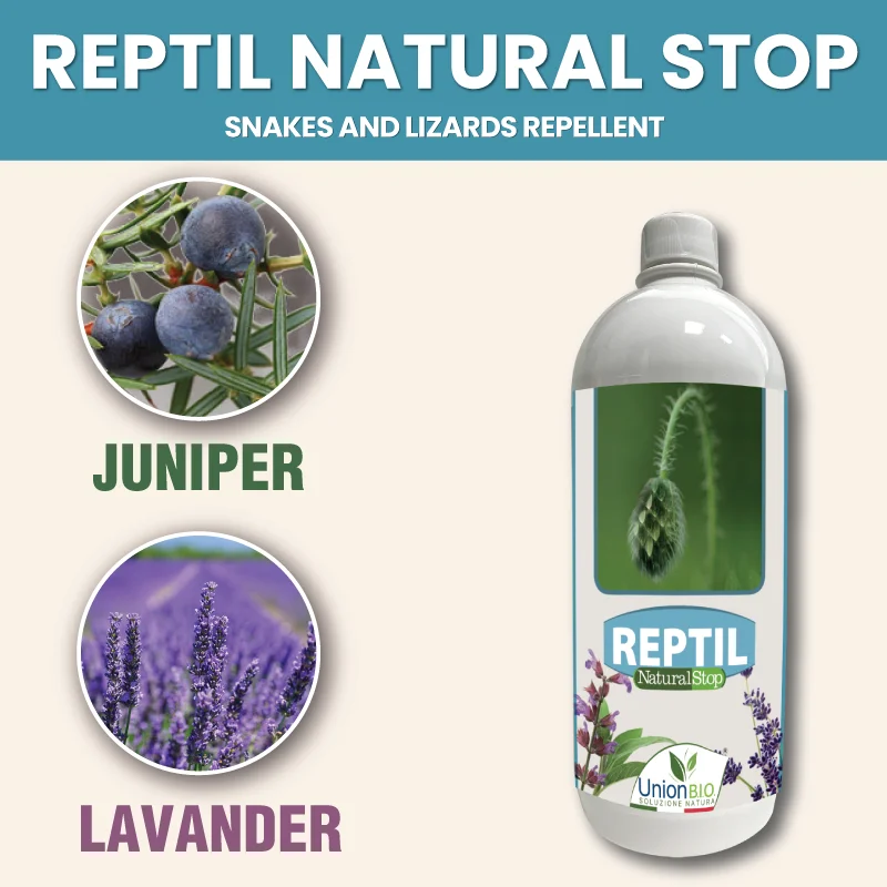 Top quality made in Italy plant based physical barrier REPTIL NATURAL STOP for snakes and lizard 1L