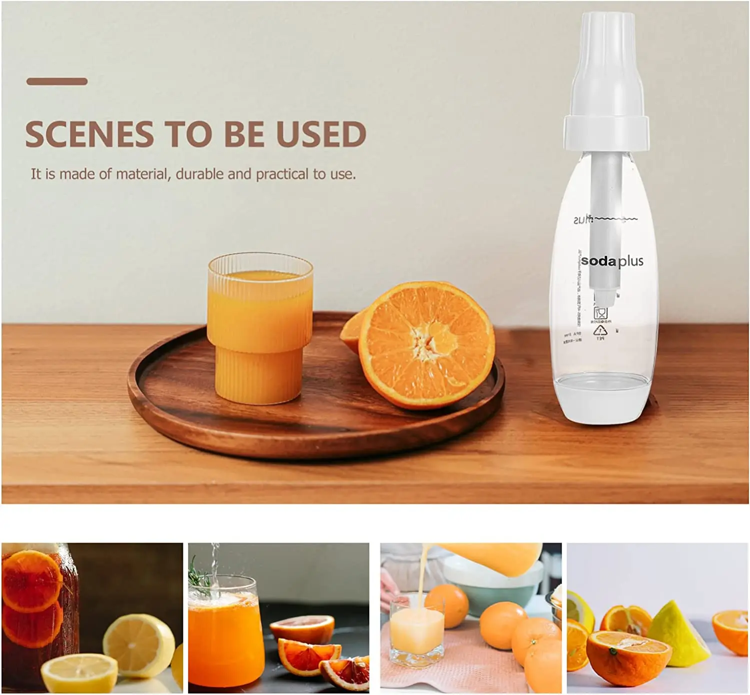 Wildberries Hot Sale 1000 ml Portable Home Sparkling Water Siphon Soda Maker