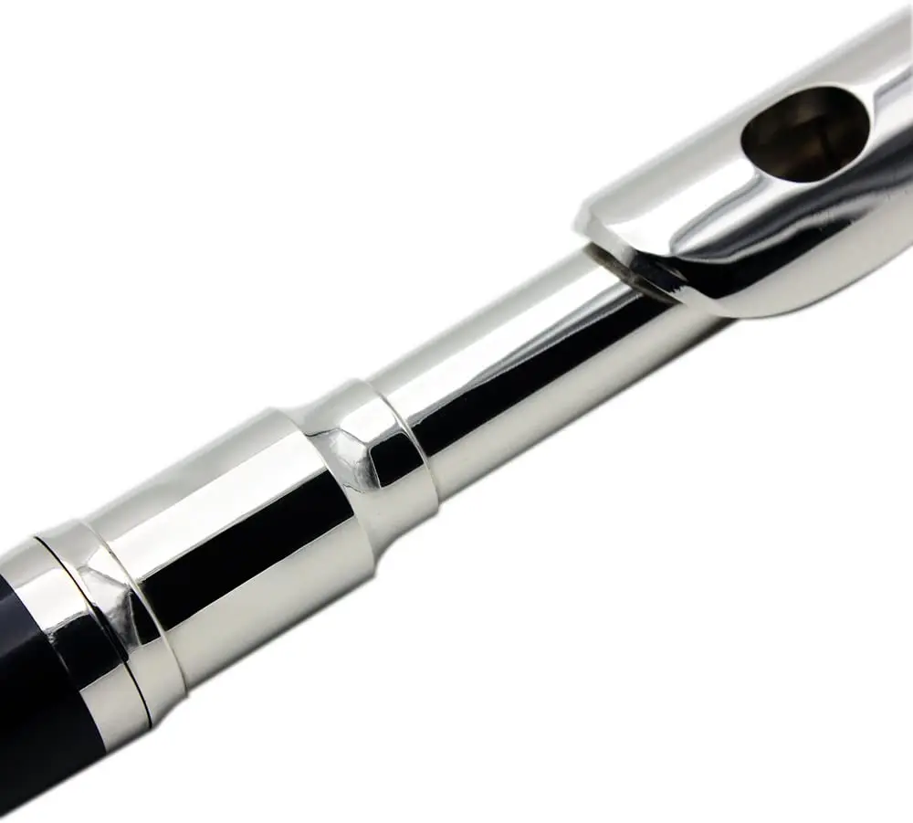 Black Resin Key of C Piccolo with Nickel Plated Keys with Case,Half-size Flute