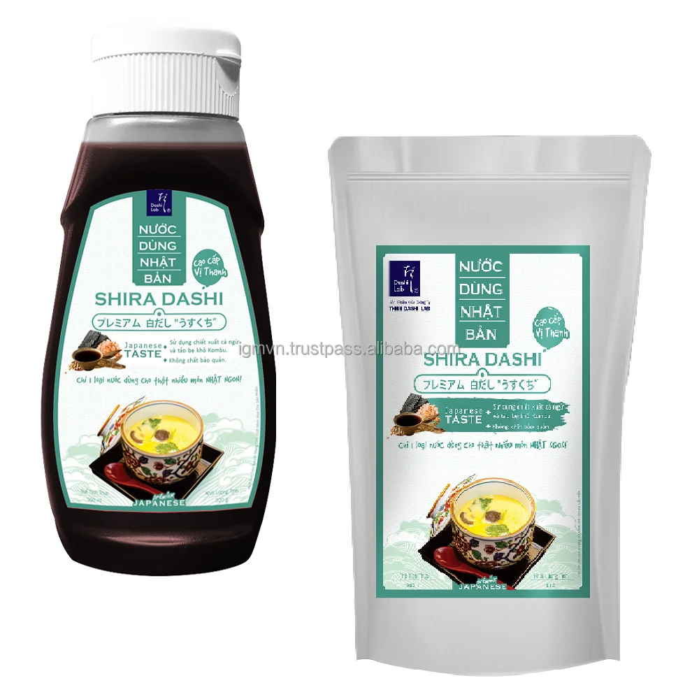 Japanese Cuisine Premium Light Soy Sauce Seasoning Sauce Shira Dashi (Light Type) Sauce From Vietnamese Brand