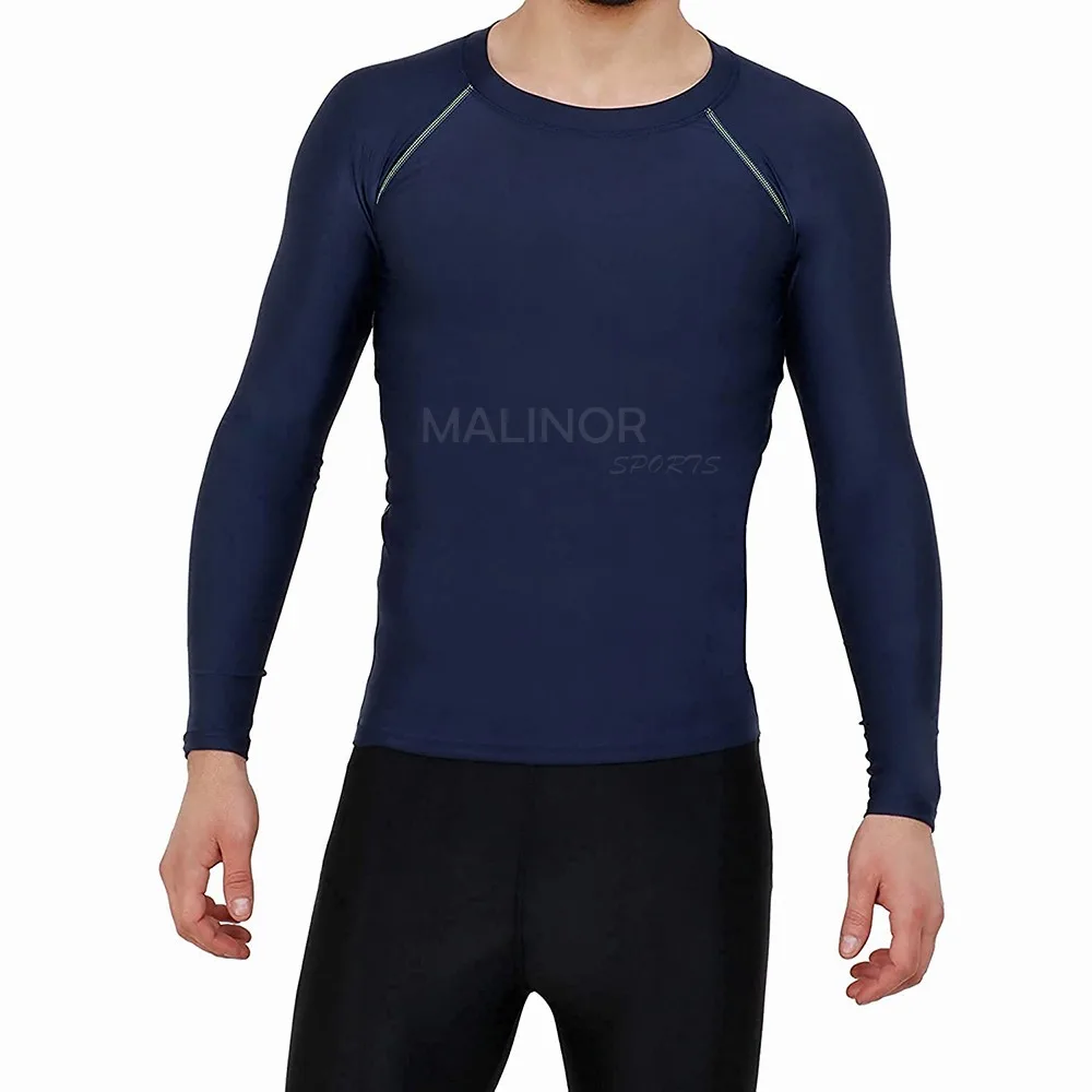 Custom Quick Dry Fitness Long Sleeve Rash Guard Sun Protection Clothing Active Wear Gym compression shirts