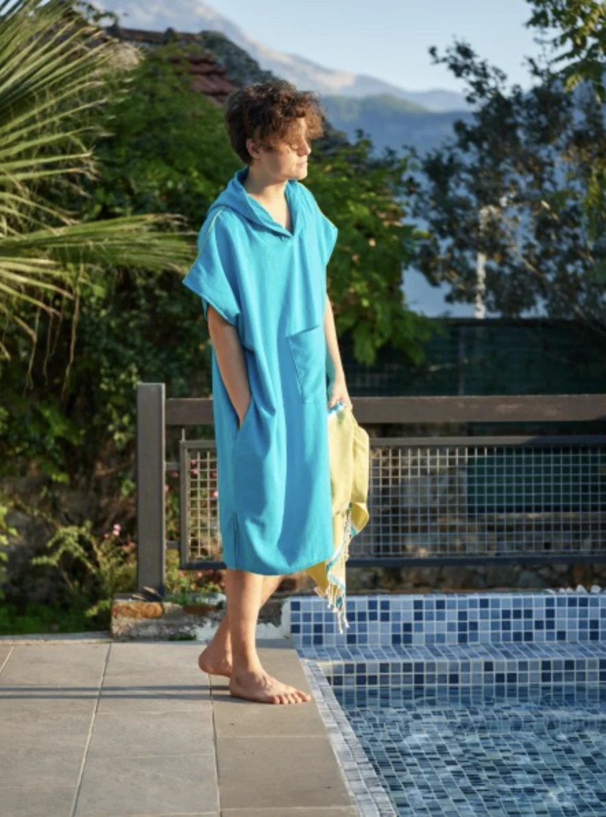 Полотенце-пончо турецкое пляжное полотенце Женский Мужской гидрокостюм пончо для серфинга с капюшоном взрослых пляжная