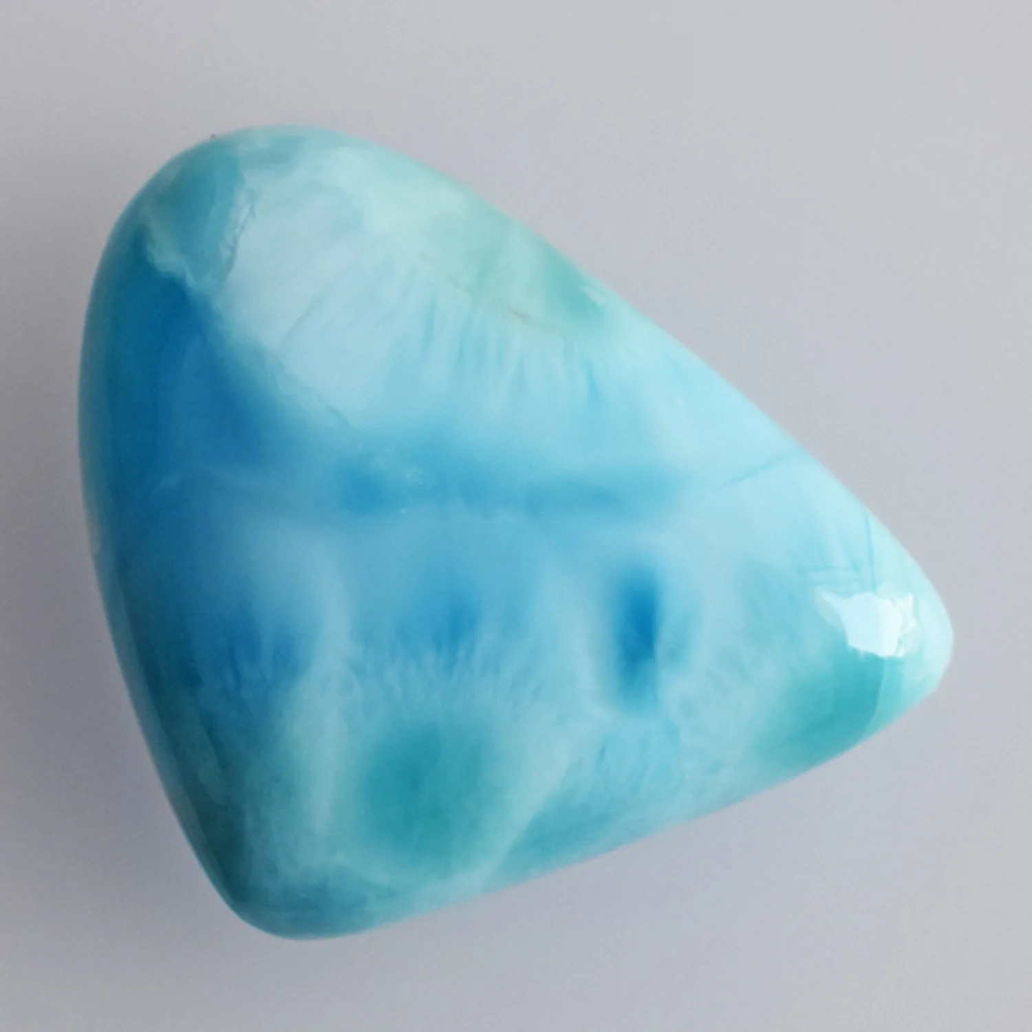 Natural Sky Blue Larimar 23 CTS Cabochon Size 3-21 MM Blue Pectolite Gemstone For Pendant Making Directly From Manufacturer