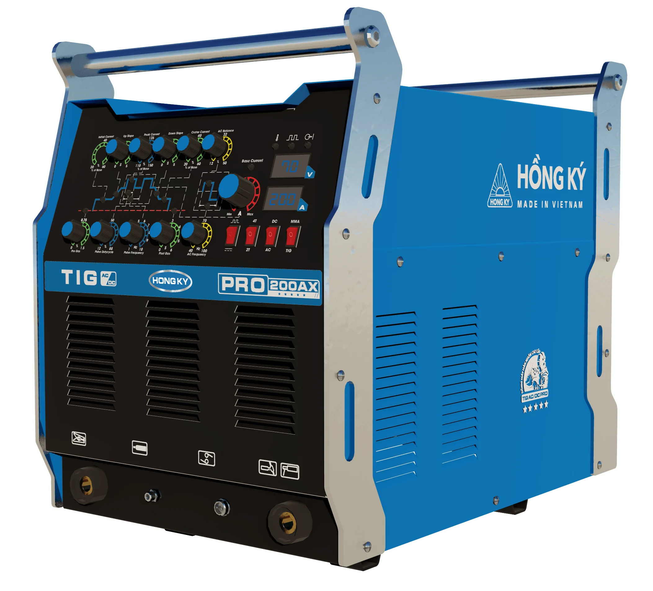 Лидер продаж 2023 сварочный аппарат TIG 200A AC/DC вход инверторный алюминий от вьетнамского производителя HKTIG200AXPRO 220V 20