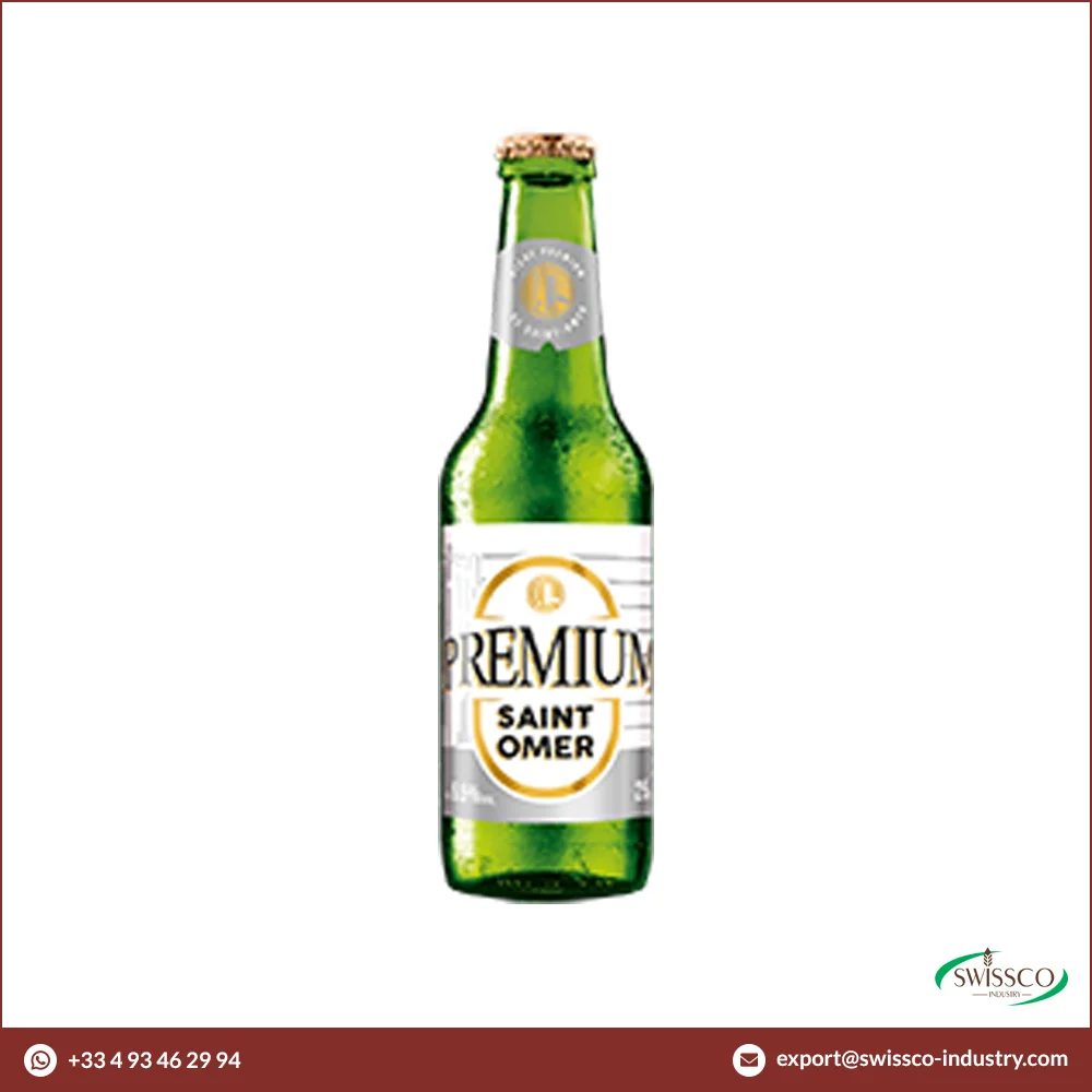 Super Strong 5% Alcohol Contain Saint Omer Premium French Beer 25CL in Glass Bottle for Sale
