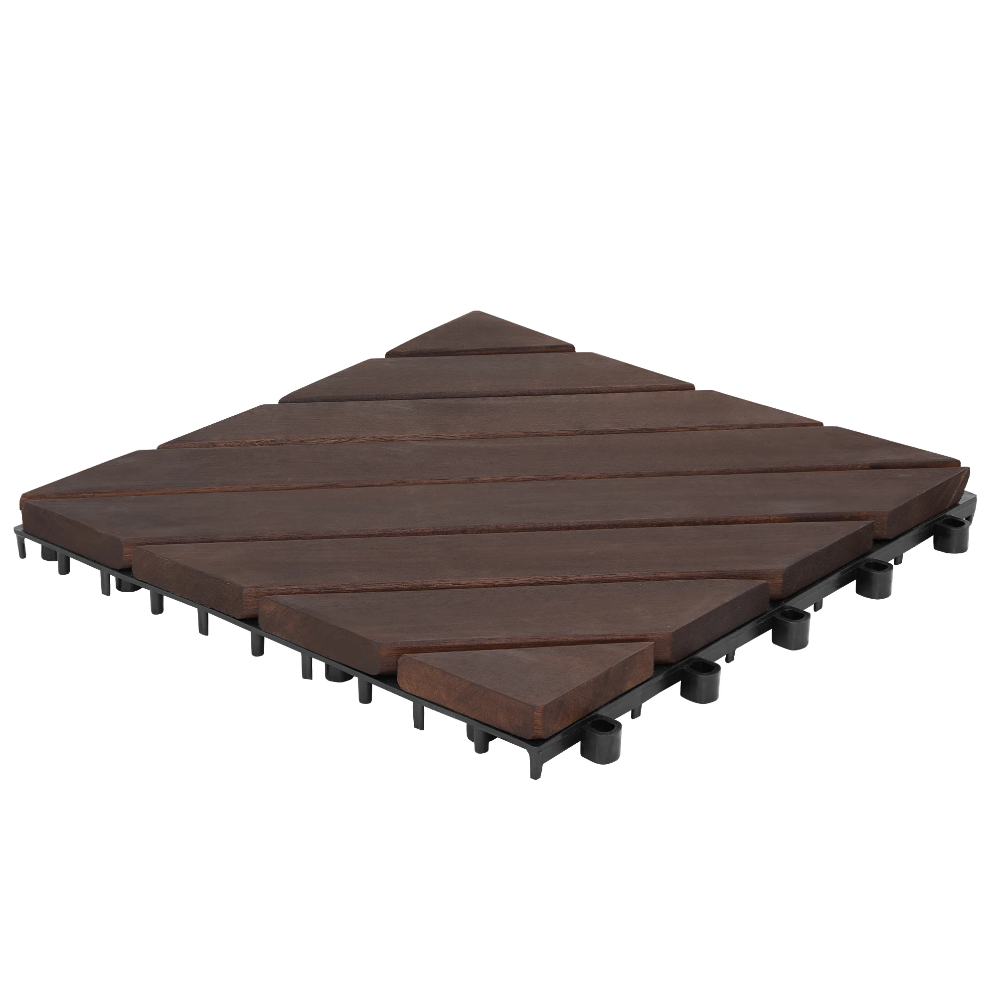 FGW-08SRS Acacia Wood Interlocking Deck Tile for Home Balcony Entry Back Yard Garden Landscaping & Decking for Home Decoration