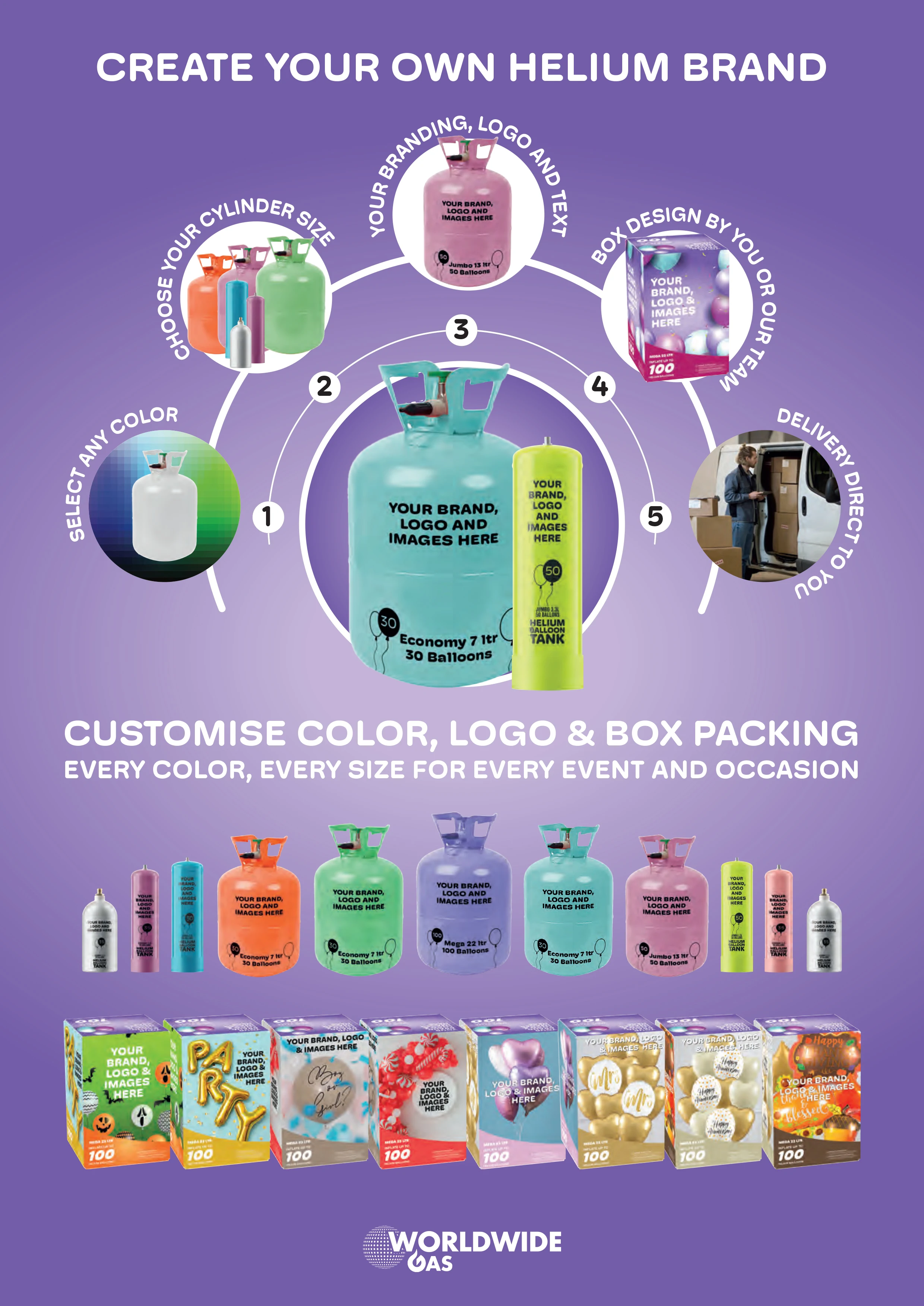 Premium Quality 22L Steel Helium Balloon Gas Cylinders Best Deal on Disposable Europe-Made Balloon Gas with High Low Pressure