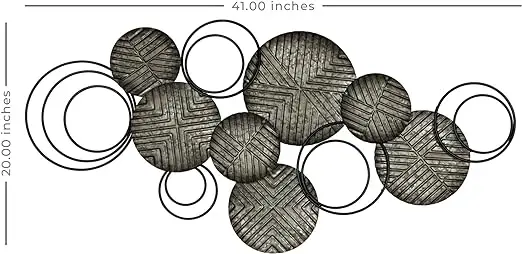 Metal Iron Golden Wall Decor Wall Art