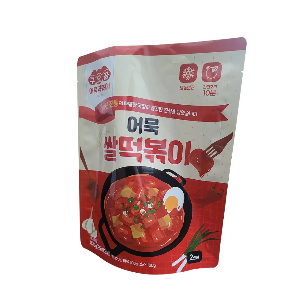 Original Fish Cake Rice & Rose Bead Rice Tteokbokki Sweet and Spicy Flavor Instant Food Rice Cake