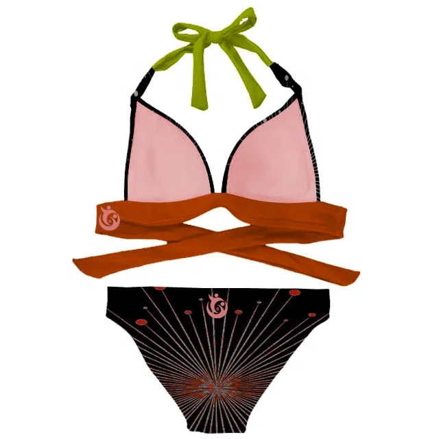 Hot sexy nude backless micro size bikinis neck strap bikinis Women 2 pieces bikini swim wear beach wear bathing wear fitnesswear