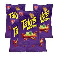 Синяя закуска takis fuego чипсы Горячие