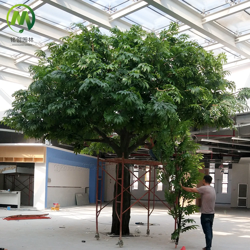 Big Size Factory Price Banyan Tree Real Touch Leaves High Simulation Luxury Artificial Green Ficus Tree