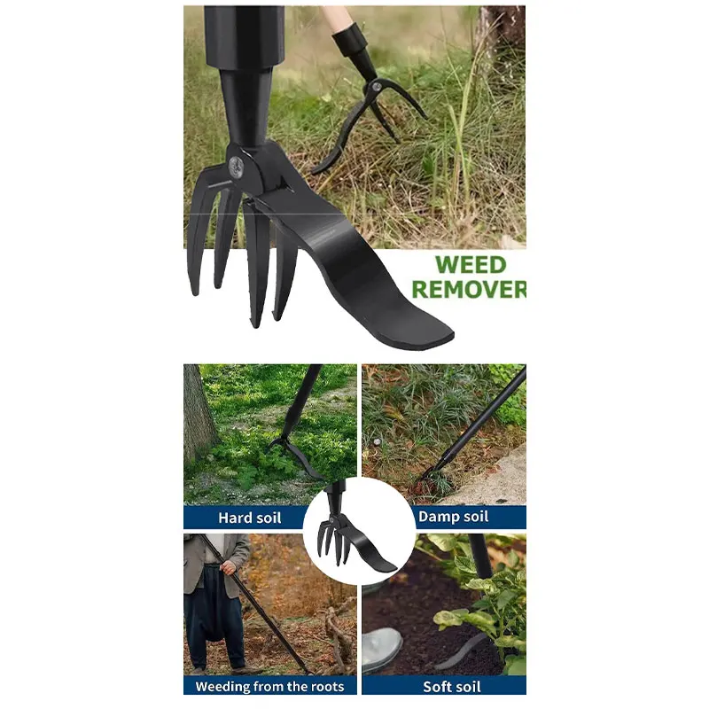 2024 Best Clearing Hand Agriculture Farm Craft Garden Removal Long Handle Puller Weeding Tools