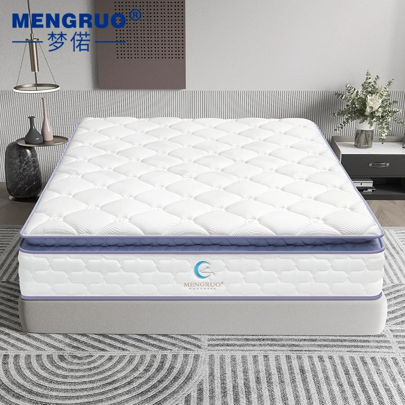 Factory Wholesale Hotel Thick Foam Knitted Fabric Sleep Well Double Bed pocket Spring memory foam Mattress King Size Mattress