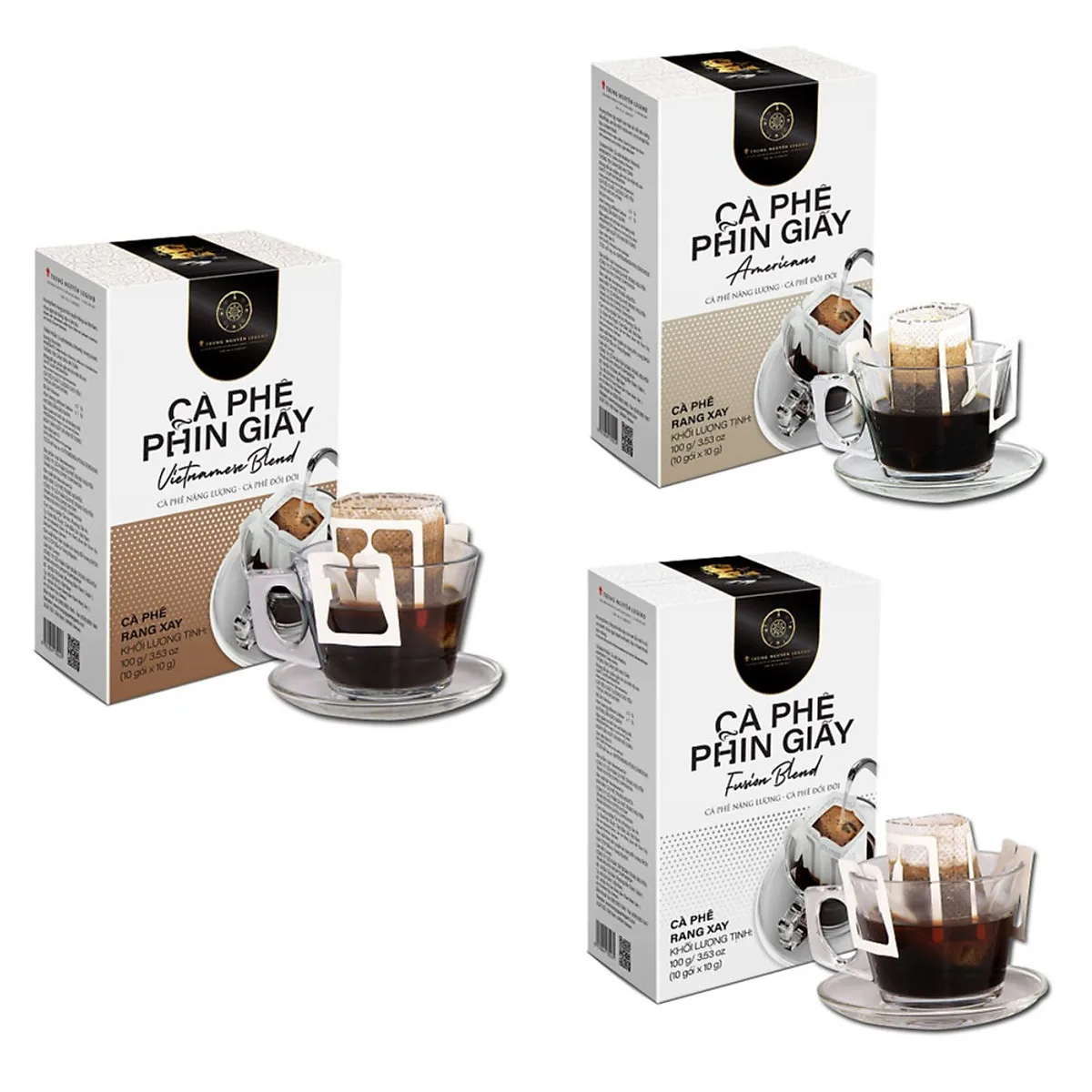 Trung Nguyen Americano Paper Filter Coffee (Box of 10 Filters)