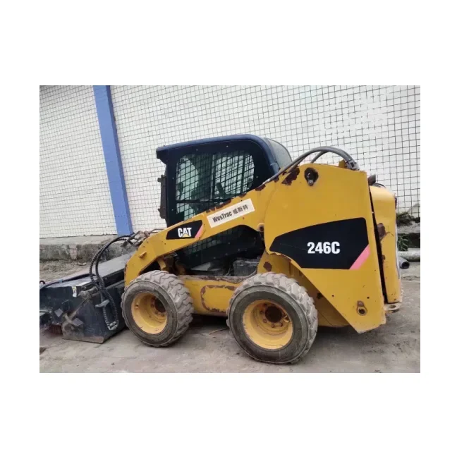 Loading Weight 1 Ton Used Caterpillar Cat 246c Used Skid Steer Heavy Duty Engine
