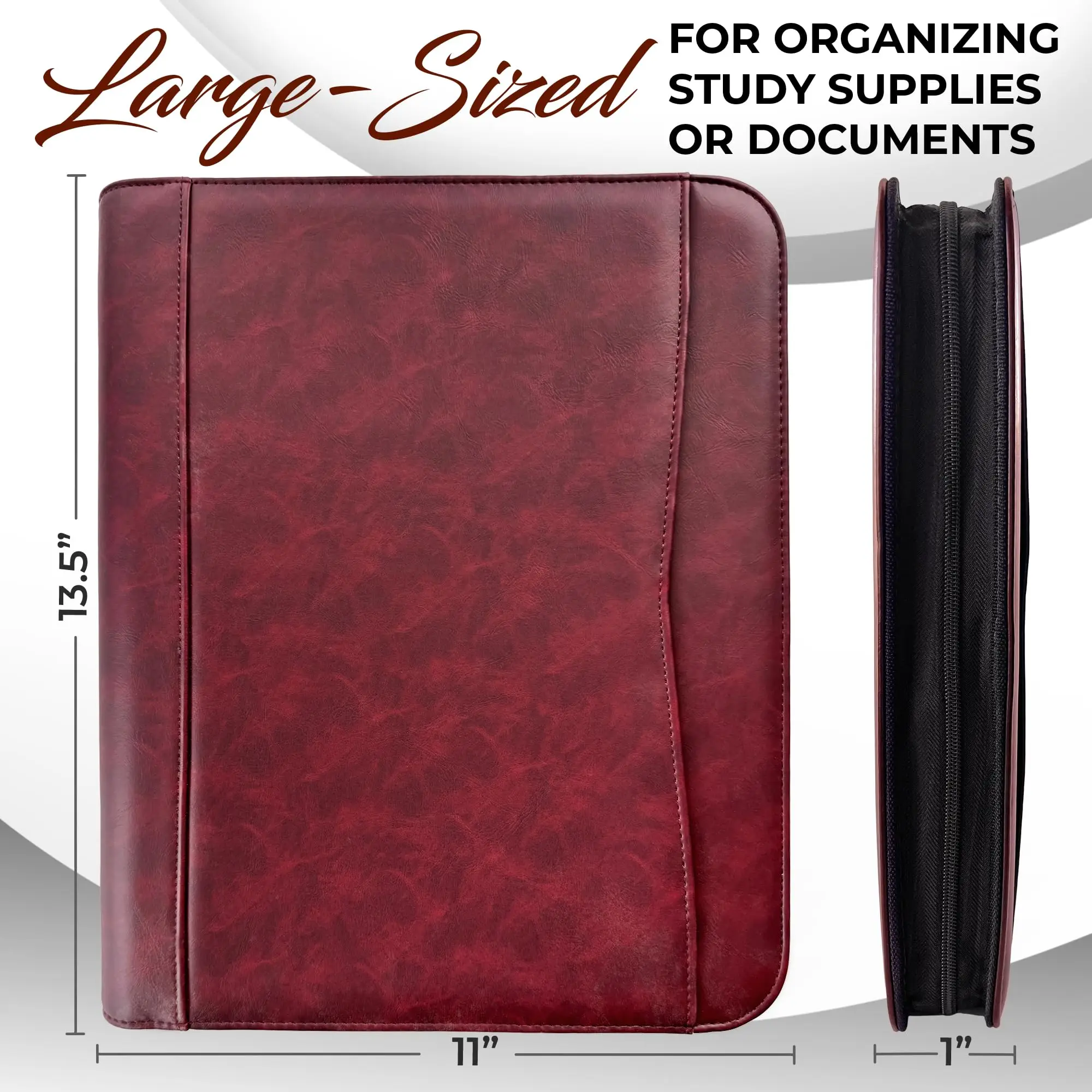 Top quality podfolios expanding file folders leather documents conference folder for women