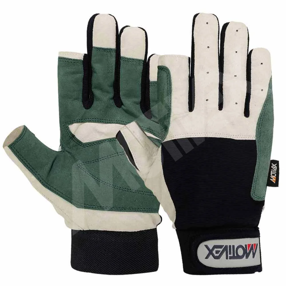 Short Finger Sailing Gloves Watersport Sail Race Glove Yachting Fishing Boating Canoe Kayak Regatta Reinforced Sailing Gloves