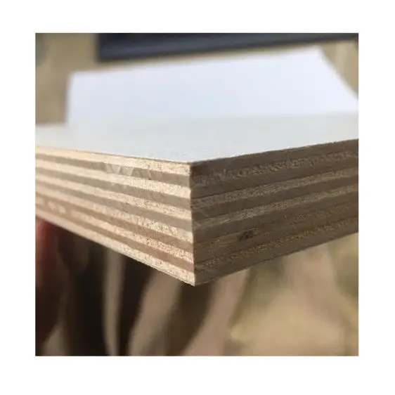 Dongguan Rongxin 1220*2440*18mm Melamina Laminated Plywood 13 Ply 18 Ply Melamine Plywood