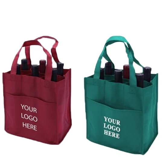 Reusable Premium Quality Wine Bottle Cover Set 2 4 5 bottles durable  Wine Bag Christmas decorations with low MOQ