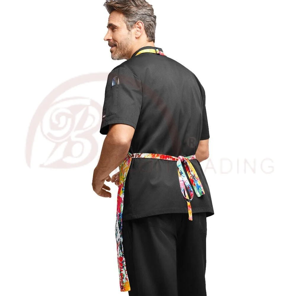 OEM Design Custom Logo Heat Resistant Aprons 2024 High Quality Chef Restaurant Aprons For Men And Women