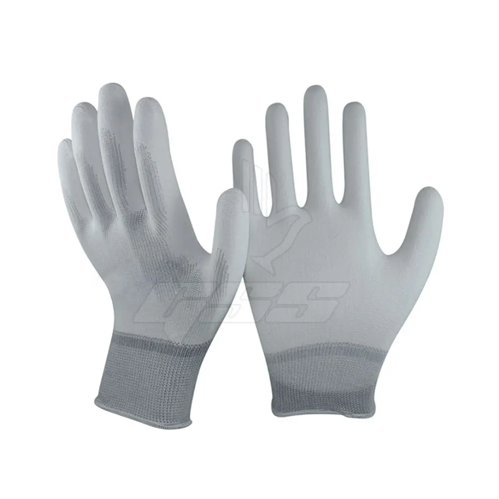 2024 Custom Logo Printed Coated Gloves Comfortable Breathable PVC Made Natural Rubber Nitrile OEM Service Available Hot Selling