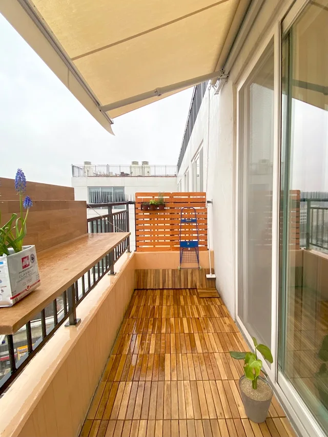 Patio wood flooring acacia wood 6 slats Outside Pavers Wooden Planks for indoor outdoor