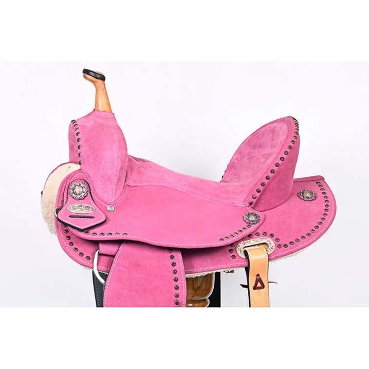 Oem Service Horse Saddle High Quality Hot Selling Luxury Pink Color Horse Saddle And Many Color Horse Saddles